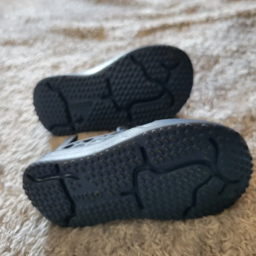 Lusso Cloud Kids Pelli Slip On Shoes Navy Blue Perforated Waffle Loafers Sz 9